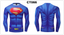 Men Gym 3D Printed Long T-shirt Compression Superhero Avengers Marvel Muscle Top