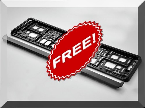 FRAME Customized Custom Germany European Euro License Plate German RED TEXT