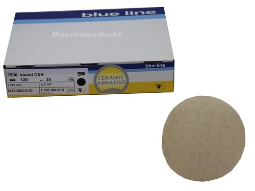 SIA sianet 7500 f03e0068ek Papier Abrasif 225 mm k120 réseau Schleifgitter Blue lin