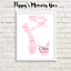 Ballet Shoes Personalised Word Art Christmas Birthday Gift Print ANY COLOURS