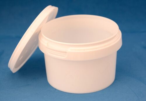 280ml White Plastic Tamper Proof Tubs/Containers with Lids 1-100 Multi Listing 