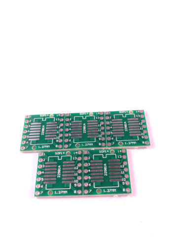 SMD Adapterplatine SOP//SSOP//TSSOP auf DIP 14 1,27mm//0,65mm FR4Industriequalität!