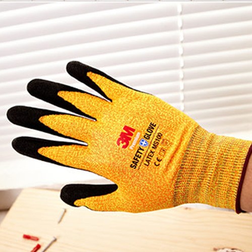 3M Premium Safety Work Gloves Comfort Grip Protective Nitrile Coated KOREA-M//L-Y