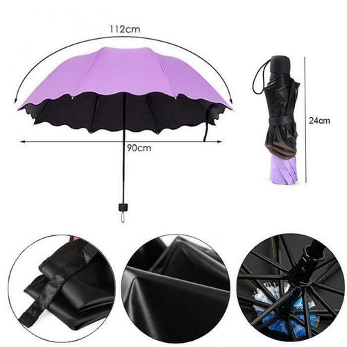 10Ribs Large Strong Frame Windproof Three Folding Fully-automatic Umbrellas