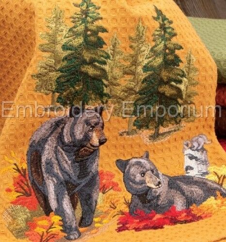 NORTH WOODS IN AUTUMN COLLECTION MACHINE EMBROIDERY DESIGNS ON CD OR USB 
