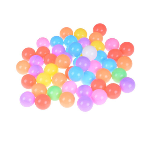 10X Colorful Soft Plastic Ocean Balls 55mm Safty Secure Baby Kids Pit Toys nBJ