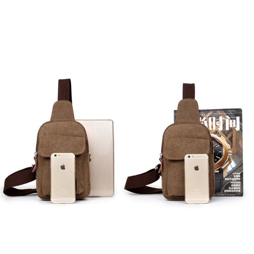 Men/'s Military Canvas Satchel Shoulder Bag Messenger Bag Travel Hiking Backpack