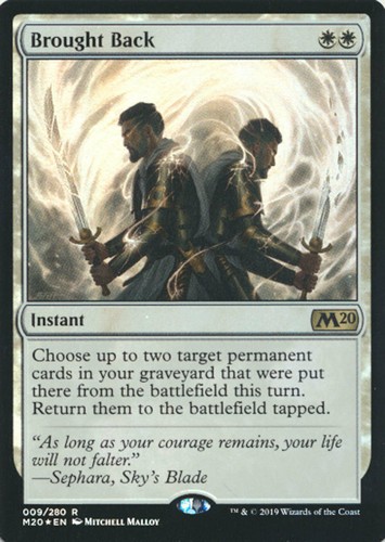 MTG Magic the Gathering M20 Magic 2020 FOIL Brought Back /'MINT Condition!
