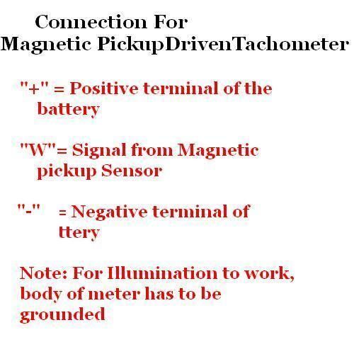 Alternator 100mm Vintage Digital Electronic 0-3000 RPM Tachometer Ignitioncoil 