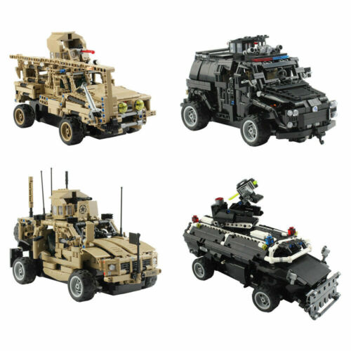 2.4G 1/12 RC Military Truck Army Car Building Blocks Toys Best Kids Gift K4Z4 