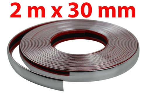 Details about  / 2m x 30mm Car Styling CHROME TRIM MOLDING STRIP Self Adhesive Exterior Interior
