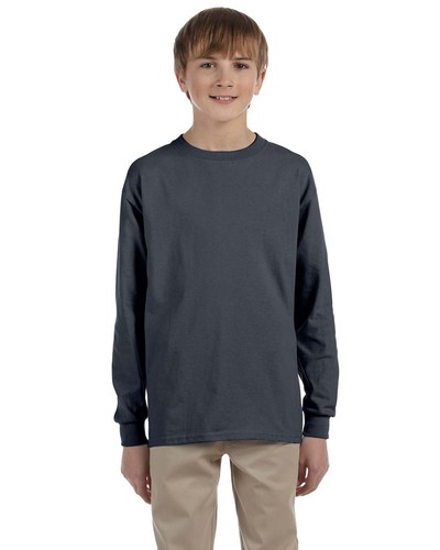 Ultra Cotton Long-Sleeve T-Shirt 6 Pack G240B All Sizes Gildan Boys 6.1 oz