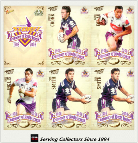 2008 NRL Centenary Of Rugby League Elite Players Card Team Set Storm 6 