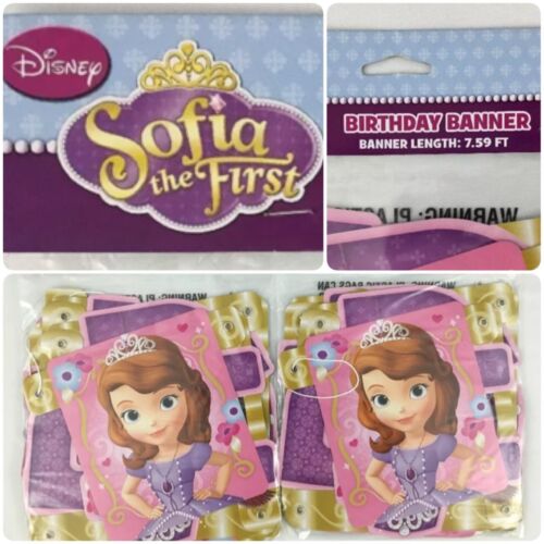 Details about  / 2 Pack Sophia The First Birthday Banner Party Supplies Free Shipping