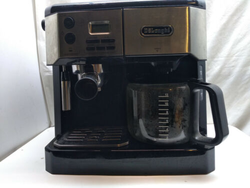 DeLonghi Stainless Espresso Pump & Drip 10 Cup Coffee Maker Machine Glass Carafe 