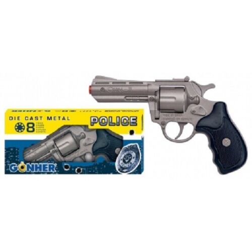 NEW Gonher 357 Magnum Style 8-Shot Toy Cap Gun Revolver