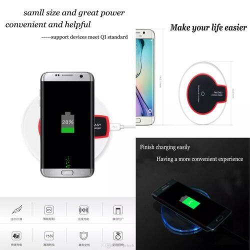 Qi Inalámbrico Cargador Pad de Carga Rápida Para Samsung Apple iPhone Xs XR S8 S9 S10