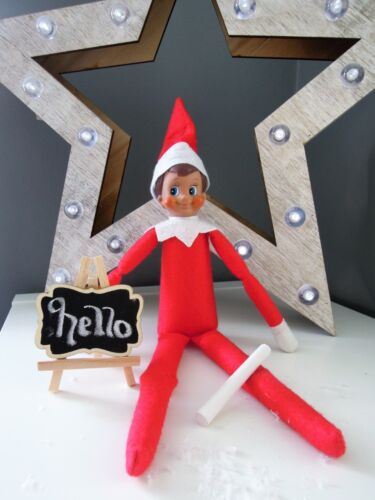 Naughty Elf Props Xmas Coffee Wine Hamburger Snow Broom Christmas on the shelf