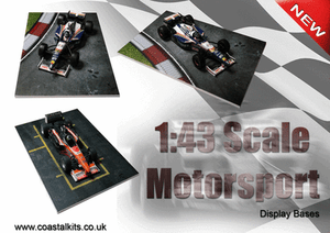 Coastal Kits 1:43 escala bases de pantalla Motorsport 148 X 105 mm