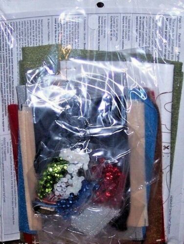 Bucilla CHEF SANTA BAKING Felt Christmas Stocking Kit OOP Original~18" RARE NEW 
