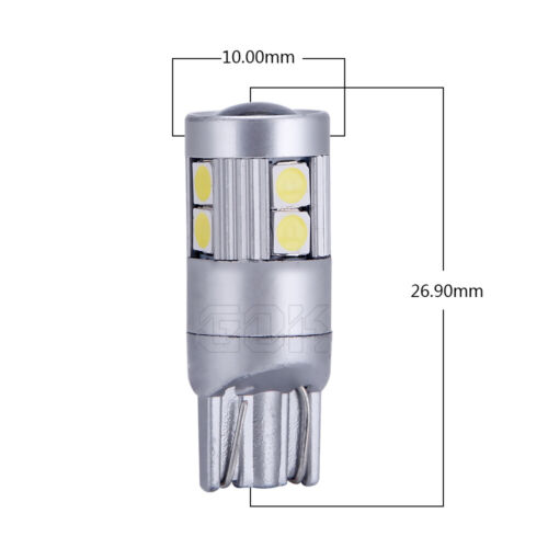 2x 9 SMD LED CANBUS ERROR FREE CAR SIDE LIGHT BULBS T10 W5W 501 194 WHITE