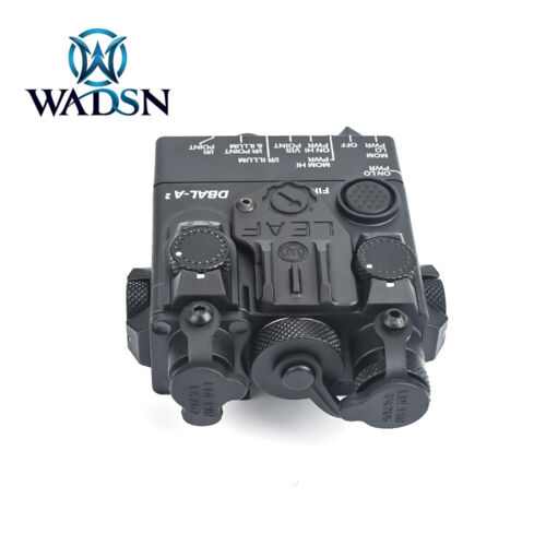 WADSN Airsoft PEQ DBAL-A2 Green Laser Sight and LED White Strobe Light NO IR