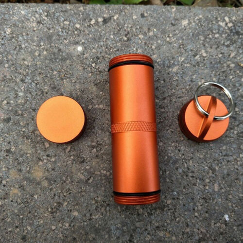 Outdoor Survival Waterproof Pill Capsule Seal Container Storage Bottle Tank Box
