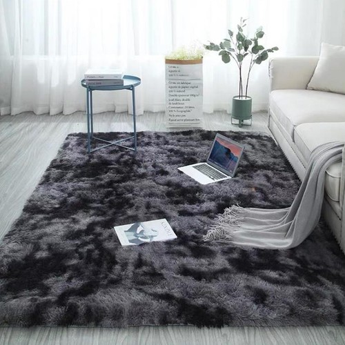 Schlafzimmer Wohnzimmer Couchtisch Kunstpelz Shaggy Sanft Teppich Fußmatte DE