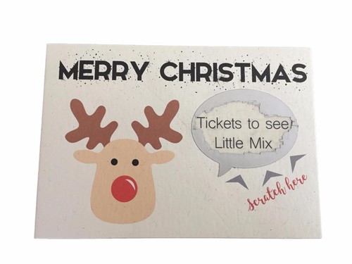 1 x Christmas Scratch Card Personalised with your message for a child or adult