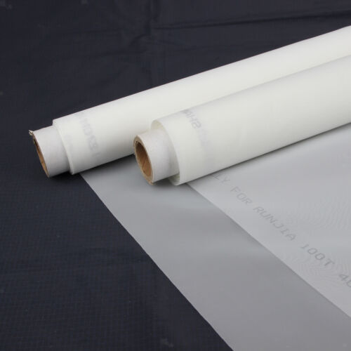 200M White Polyester Silk Screen Printing Mesh 1m x 1.45m
