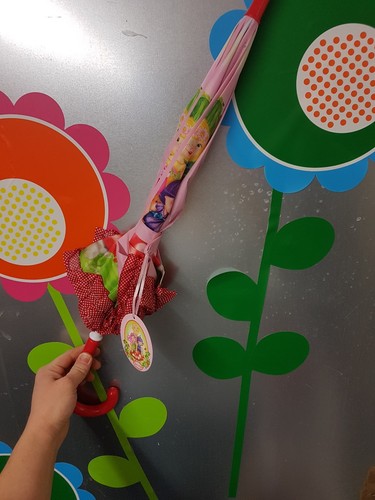 Depesche Trixibelles Regenschirm gepunktet Kindergarten Regen Einschulung shabby