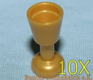 10 Stück goldene LEGO BECHER KELCH in pearl gold /& NEU ! SK107