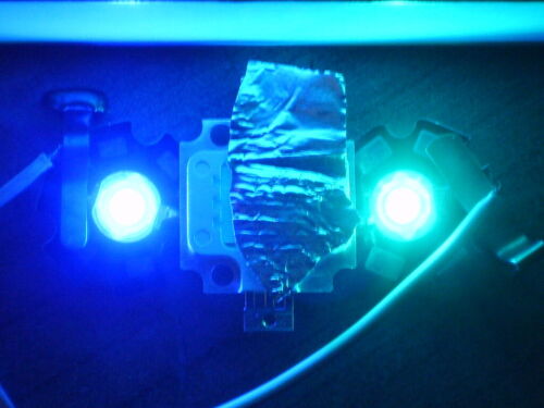 3W LED Chip mit Starplatine // große Farbauswahl weiß UVA grün IR rot blau