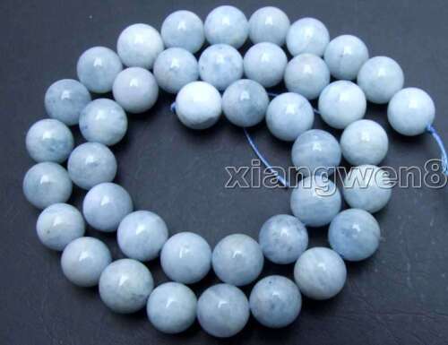 Details about  / SALE Round Natural 8.5-9mm High quality Aquamarine gemstone strand 15/"-los529