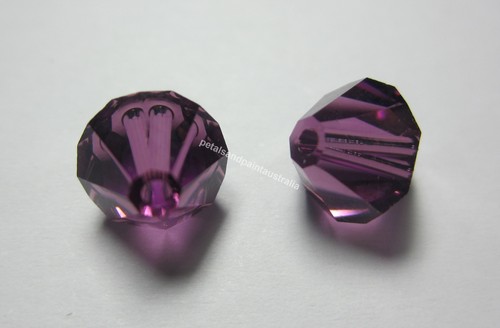 New Genuine Swarovski Amethyst Bicone #5301 Crystal Beads 4 6 /& 8mm Jewellery