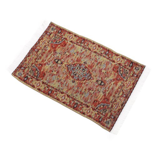 Doll House Floor Carpet for Interior 9.45 x 5.91 inch---Black N3