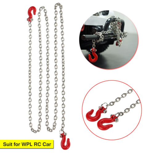Für WPL B14 B-16 B-24 C14 RC Militär Lkw Metall Anhänger Haken Kette Ersatzteil
