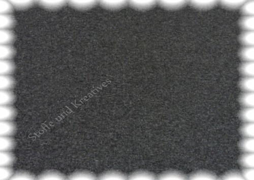 Bündchenware glatt Bündchen anthrazit meliert Schlauchware Strickbündchen 25 cm