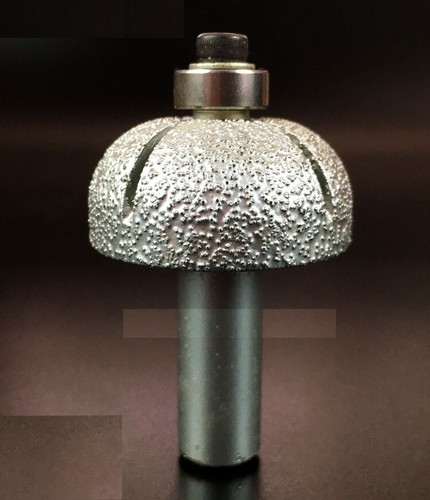 Vacuum Brazed Diamond Router Bits Rotary Grinding Cutter Stone Marble 1//2/" Shank