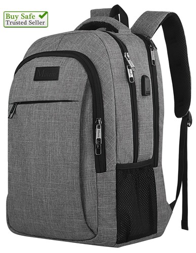 Mochila Para Laptop Bolsa De Computadora Portátil 17/" Anti-Robo Impermeable Gri