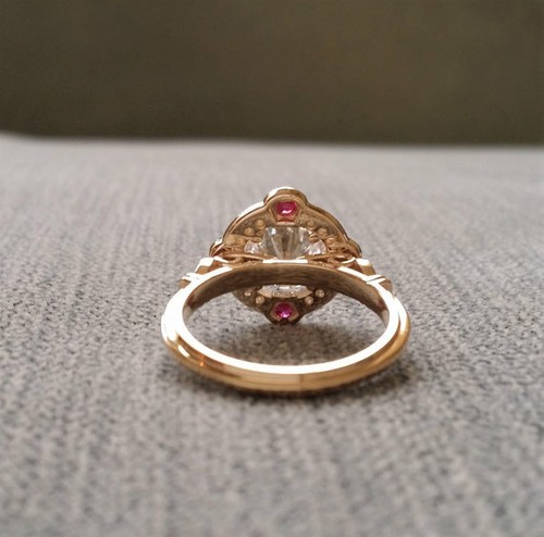Details about / Vintage Antique Art Deco Round 2.40 ct Diamond Engagement Wedding Ring Silver