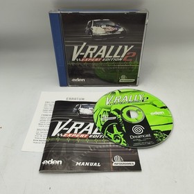 V Rally 2 Expert Edition Sega Dreamcast Game w Manual