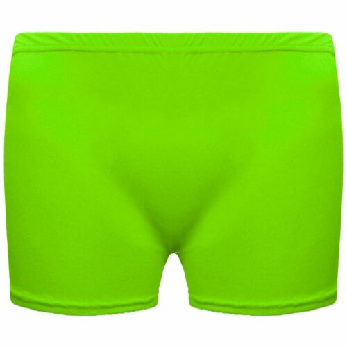 Ladies Neon Hot Pants Shorts Girls Cycling Stretch Gym Dance Fancy Dress Party