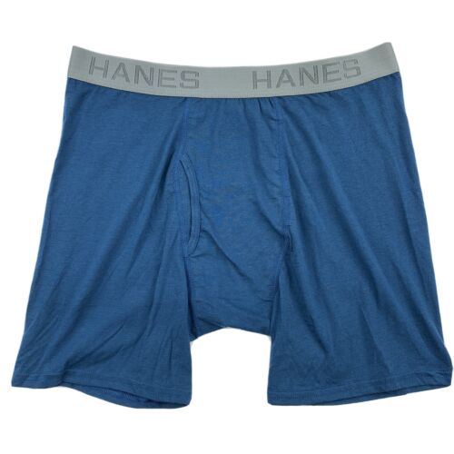Details about   Hanes Premium Mens Luxury Softness Cotton Modal Fly Front Boxer Briefs Large 