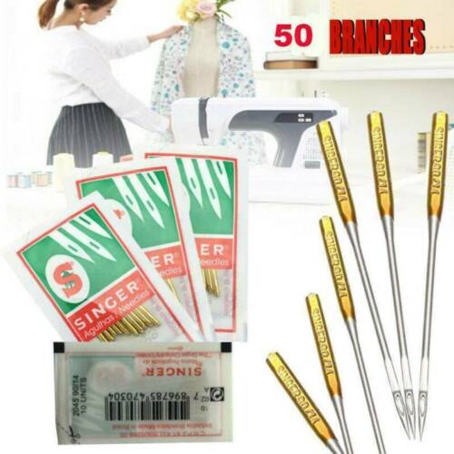 Mixed size #9,14 16,18 Home New 50 Needles For Singer Sewing Machine Needles 