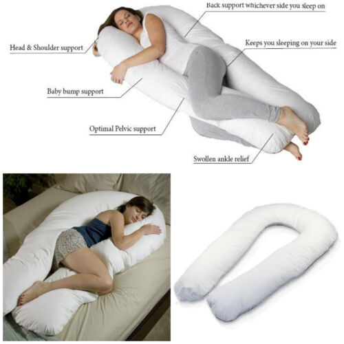Pregnancy /& Maternity 12ft U-Shaped Pillow TOTAL BODY COMFORT