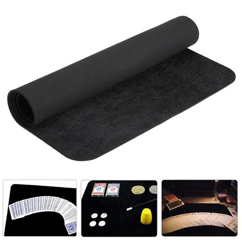 Black Card Mat Playing Card Magic Tricks Close Up Stage Party Game Prop CB