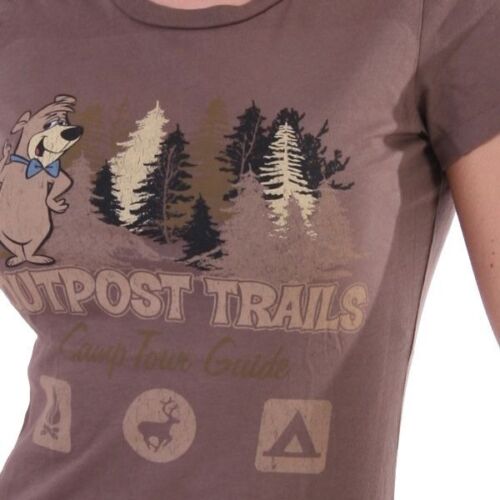 Outpost t-shirt women-camp tour guide-Marron
