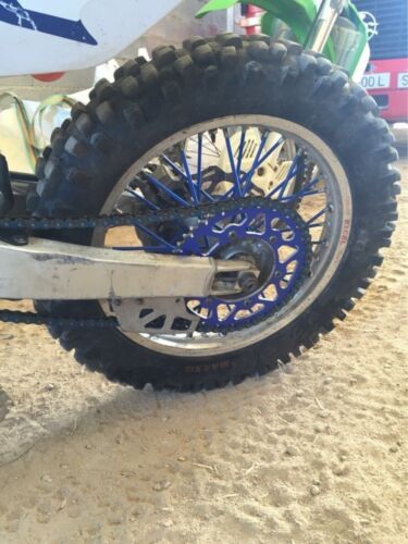 72pcs Blue  Wheel Spoke Skin Cover Wrap Kit 4 Motorcycle Motocross Dirt Bike AU 