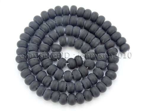 Natural Matte Gemstones Rondelle Spacer Loose Beads 15.5'' 4mm x 6mm 5mm x 8mm 